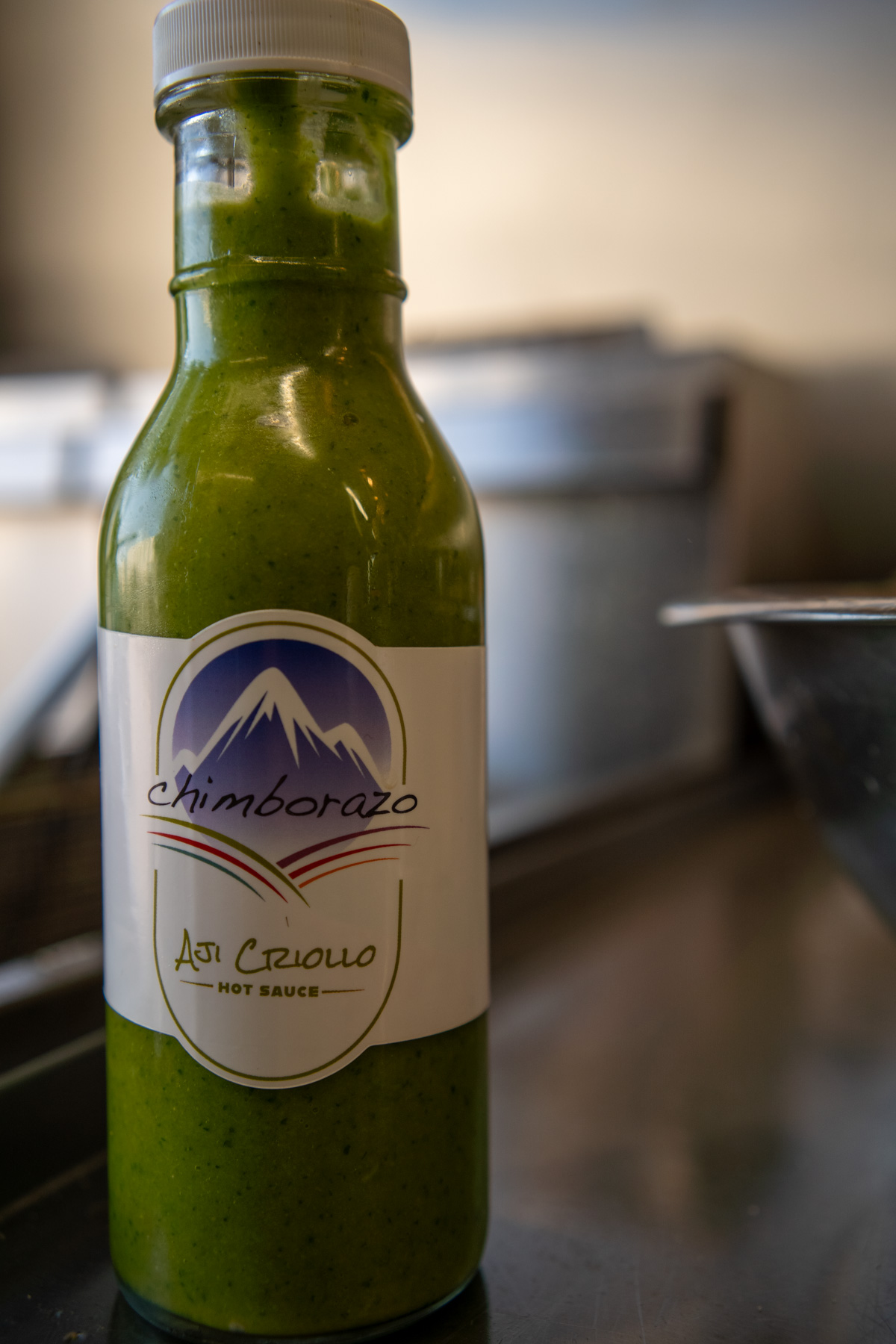 A bottle of Chimborazo's famous Aji Criollo.